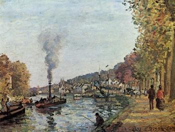 卡米耶 畢沙羅 The Seine at Marly 卡米耶 畢沙羅 The Seine at Marly